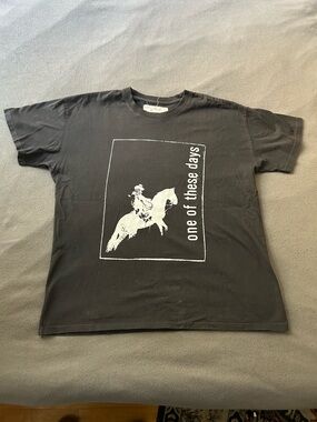 One Of These Days western tee size Large vintage cowboy